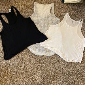 Black and white tank top lot
